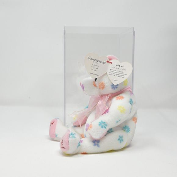 The Beanie Babies Collection White Floral Mom-e Birthday Bear May 12 2002 - Picture 4 of 9